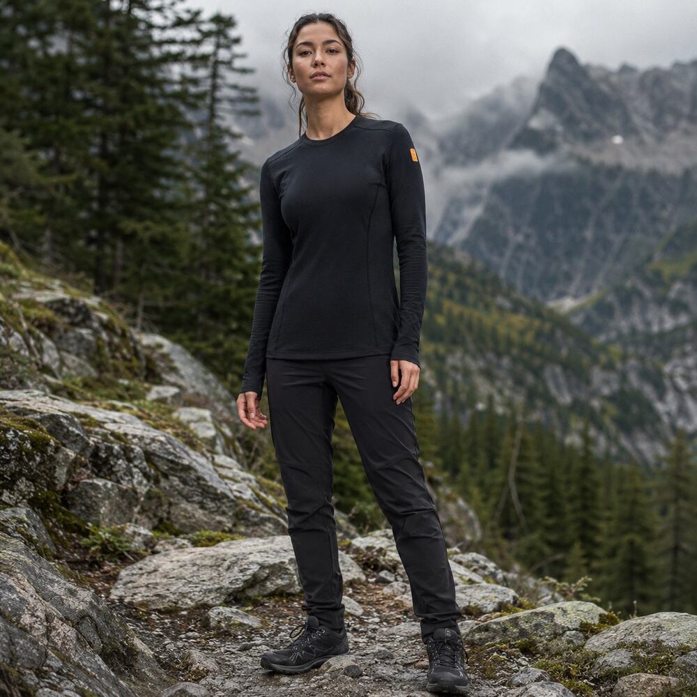 Gorpcore Arc’teryx Rare Phase SV Crew Long Sleeve Black Base Tech Layer Top L